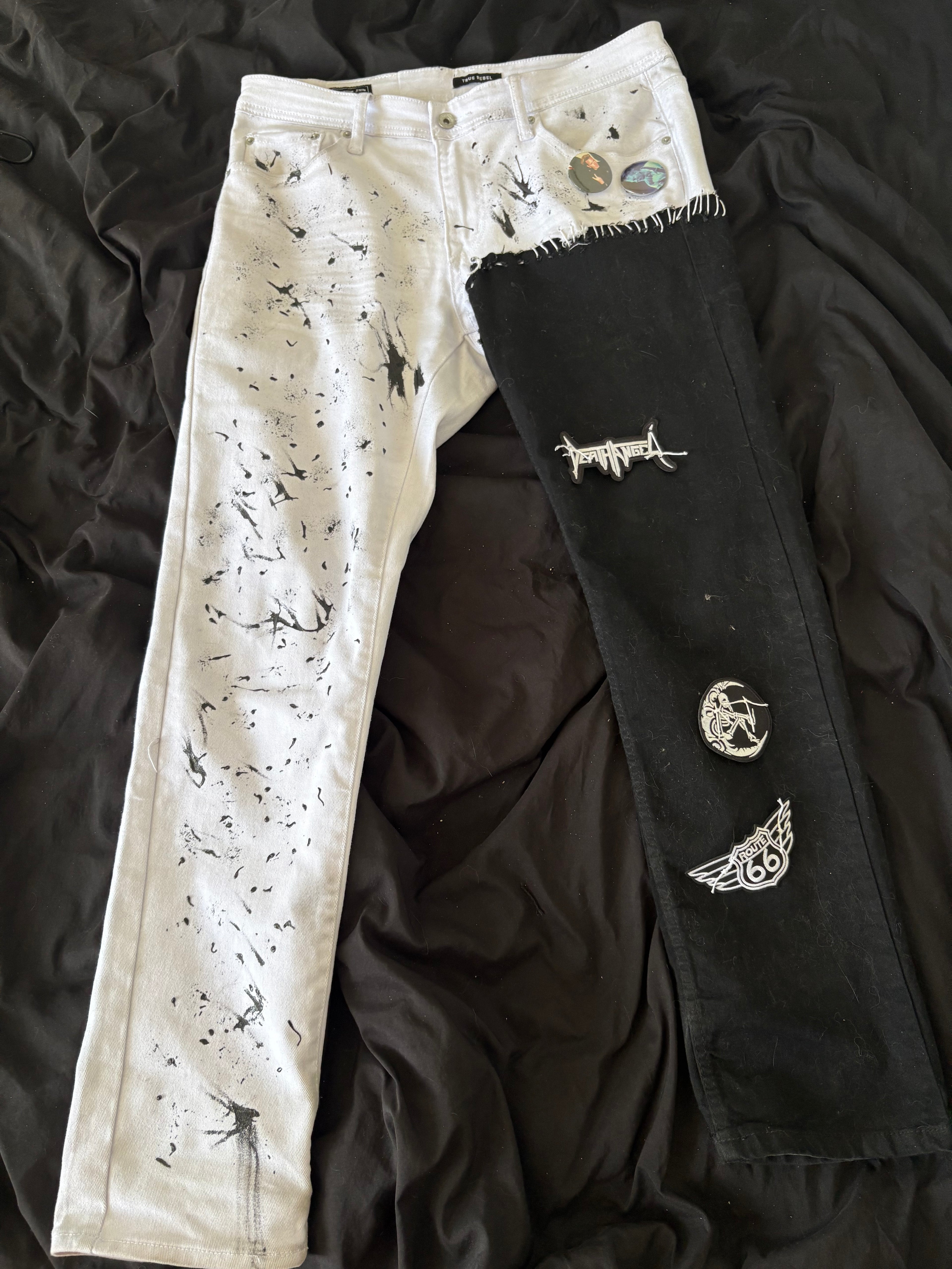 Black and white 32W32L Pants